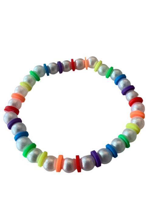 Rainbow Pearl Bracelet